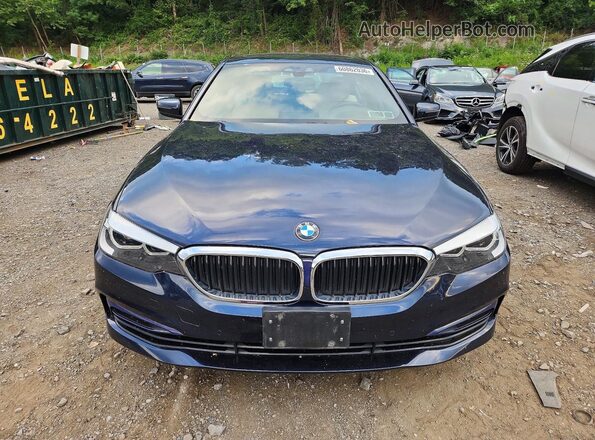 WBAJE7C52KWW38141 2019 BMW 5 SERIES Синий Вид спереди