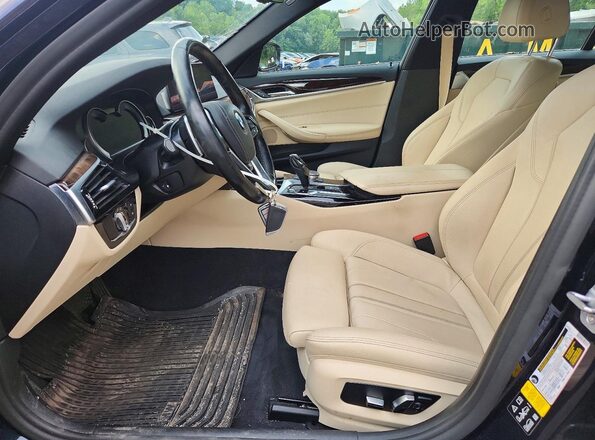 WBAJE7C52KWW38141 2019 BMW 5 SERIES Синий Вид салона спереди