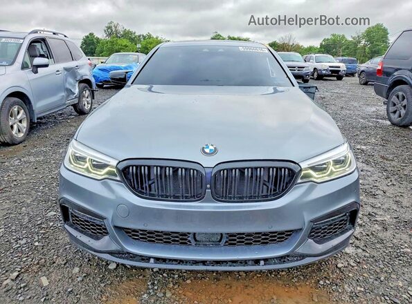 WBAJE7C53JWC55309 2018 BMW 5 SERIES Gray Widok z przodu