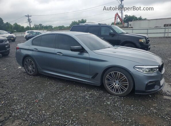 WBAJE7C53JWC55309 2018 BMW 5 SERIES Gray Przód prawy