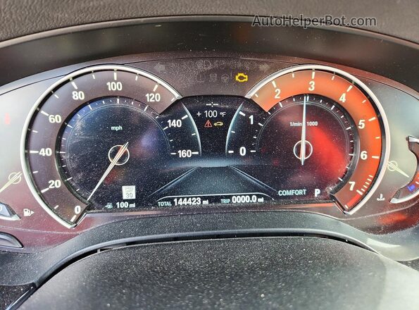 WBAJE7C55JG891379 2018 BMW 5 SERIES Blue Vista del cuadro de instrumentos