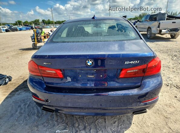 WBAJE7C55JG891379 2018 BMW 5 SERIES Blue Vista trasera
