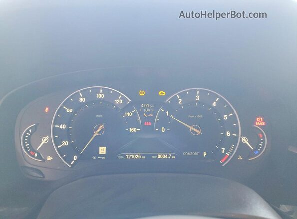 WBAJE7C55JWD49644 2018 BMW 5 SERIES Blue Widok zestawu wskaźników