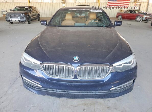 WBAJE7C55JWD49644 2018 BMW 5 SERIES Blue Widok z przodu