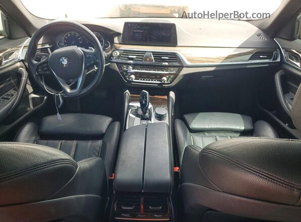 WBAJE7C57JWC55765 2018 BMW 5 SERIES White წინა პანელის ხედი