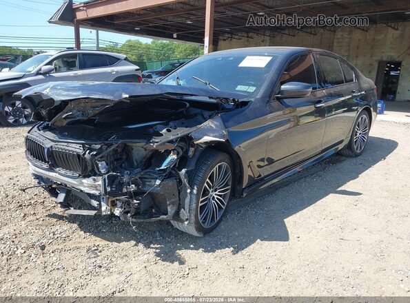 WBAJE7C57JWD52562 2018 BMW 5 SERIES Black Vista tres cuartos delantera izquierda