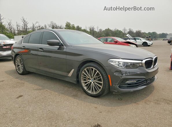 WBAJE7C59JWC56108 2018 BMW 5 SERIES Угольный Передняя правая четверть