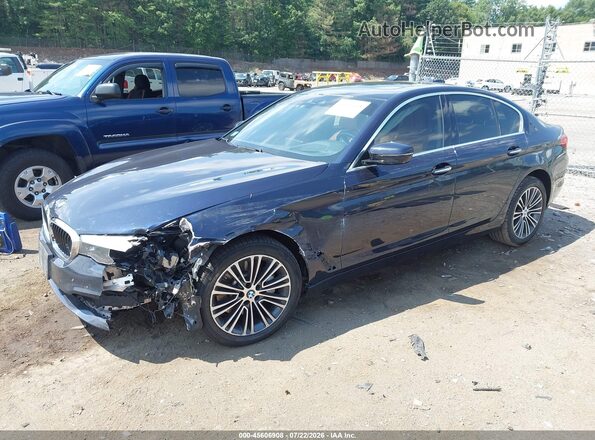 WBAJE7C59JWD52370 2018 BMW 5 SERIES Dark Blue Przód lewy