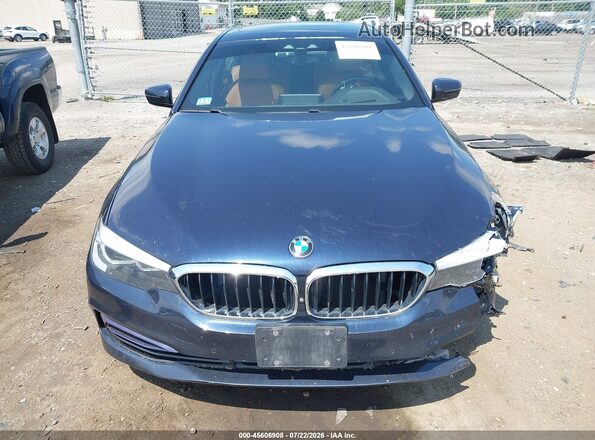 WBAJE7C59JWD52370 2018 BMW 5 SERIES Dark Blue Widok zestawu wskaźników
