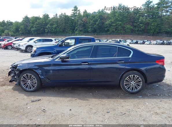 WBAJE7C59JWD52370 2018 BMW 5 SERIES Dark Blue Widok wnętrza 360 stopni