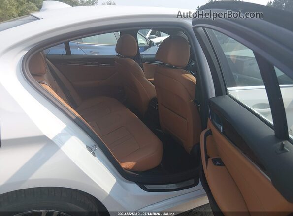 WBAJE7C59KWW30781 2019 BMW 5 SERIES White VIN კოდის სტიკერის ხედი
