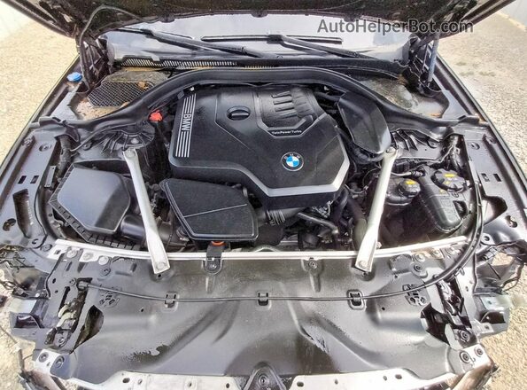 WBAJR3C00LCE55117 2020 BMW 5 SERIES Black Вид задньої частини салону