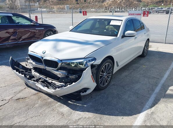WBAJR3C04LWW63545 2020 BMW 5 SERIES White Առջևի ձախ երեք քառորդ տեսարան