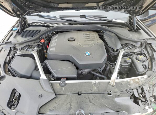 WBAJR3C07LWW67167 2020 BMW 5 SERIES Black უკანა სალონის ხედი
