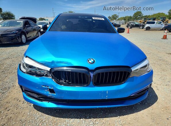 WBAJR3C08LWW67470 2020 BMW 5 SERIES Синий Вид спереди