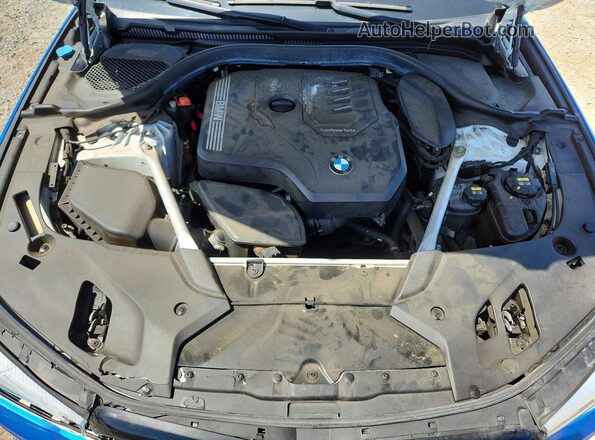 WBAJR3C08LWW67470 2020 BMW 5 SERIES Синий Вид задней части салона