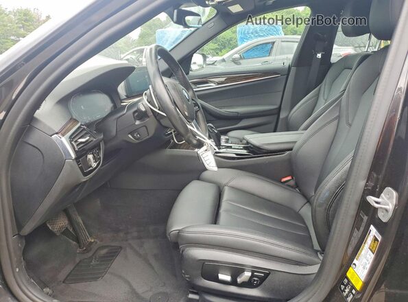 WBAJR7C01LCD69984 2020 BMW 5 SERIES Черный Вид салона спереди
