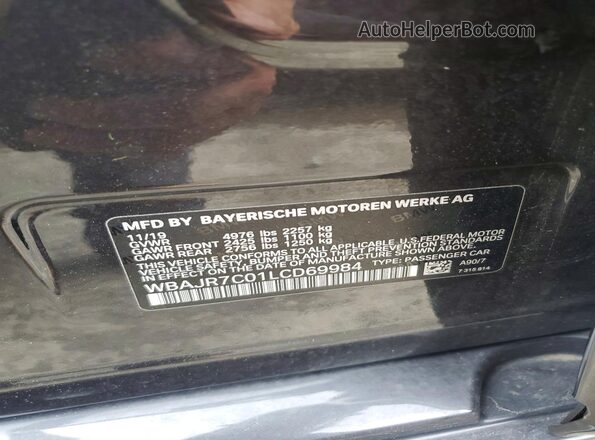 WBAJR7C01LCD69984 2020 BMW 5 SERIES Черный Вид подкапотного пространства
