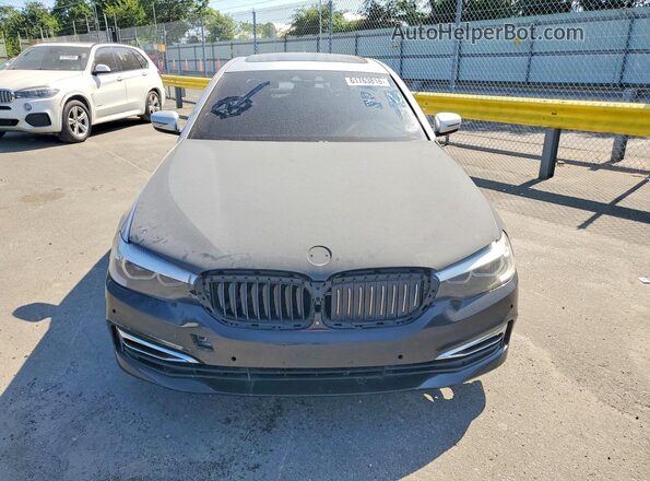 WBAJR7C05LWW65201 2020 BMW 5 SERIES Silver Вид спереду
