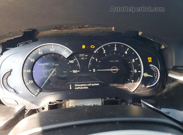 WBAJR7C05LWW65201 2020 BMW 5 SERIES Silver Вид щитка приладів