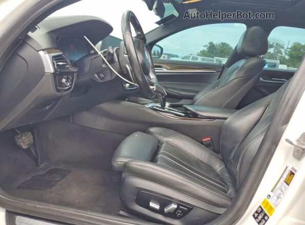 WBAJR7C06LCD09165 2020 BMW 5 SERIES White Вид салону спереду