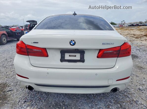 WBAJR7C06LCD09165 2020 BMW 5 SERIES White Вид ззаду