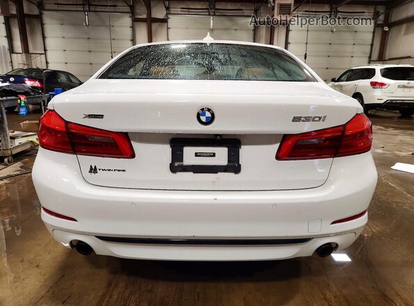 WBAJR7C06LCD65137 2020 BMW 5 SERIES White Rear view
