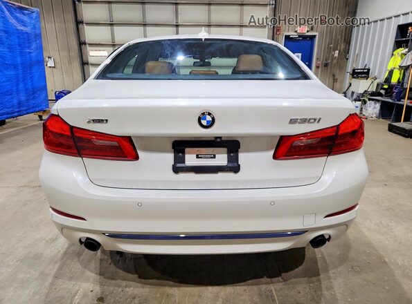 WBAJR7C0XLCE45640 2020 BMW 5 SERIES White უკანა ხედი