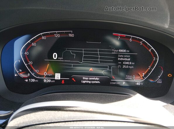 WBAJS1C00LWW84496 2020 BMW 5 SERIES Черный Вид задних сидений