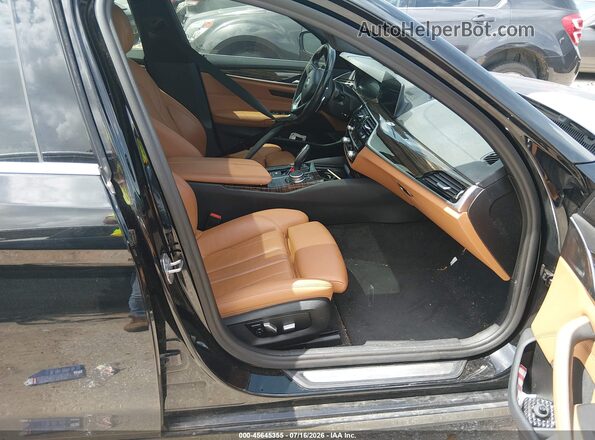 WBAJS1C03LCD87288 2020 BMW 5 SERIES Black Front interior view