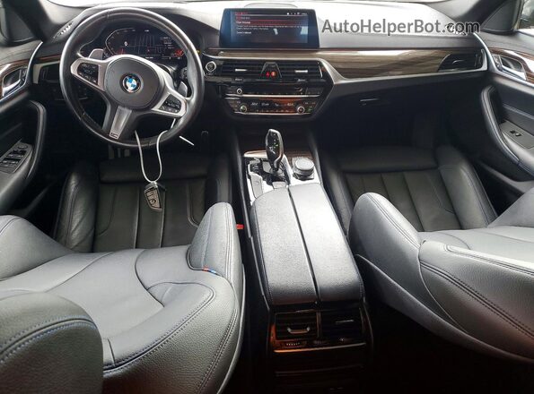 WBAJS1C06LCD78973 2020 BMW 5 SERIES Charcoal Dashboard view
