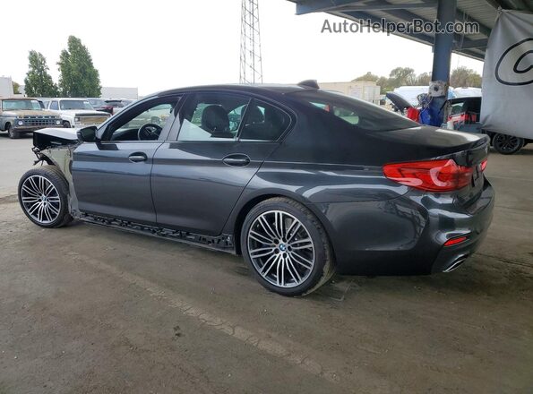 WBAJS1C06LCD78973 2020 BMW 5 SERIES Charcoal Rear left