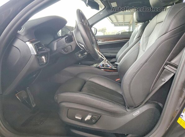WBAJS1C06LCD78973 2020 BMW 5 SERIES Charcoal Front interior view