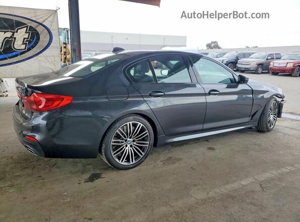 WBAJS1C06LCD78973 2020 BMW 5 SERIES Charcoal Rear right