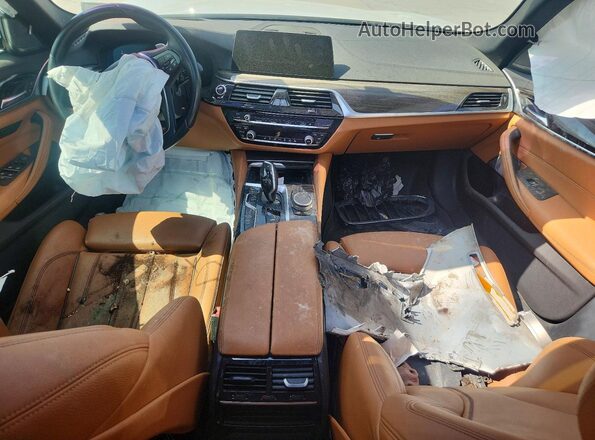 WBAJS1C07LWW69476 2020 BMW 5 SERIES Белый Вид панели приборов