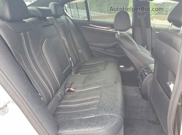 WBAJS3C00LWW68620 2020 BMW 5 SERIES Silver Widok tylnych siedzeń