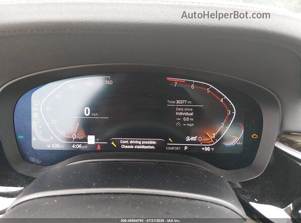 WBAJS3C04LWW65624 2020 BMW 5 SERIES Blue Вид задніх сидінь