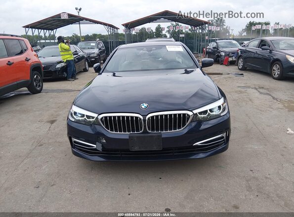 WBAJS3C04LWW65624 2020 BMW 5 SERIES Blue Вид щитка приладів