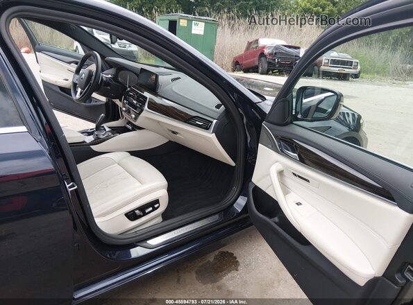 WBAJS3C04LWW65624 2020 BMW 5 SERIES Blue Вид салону спереду