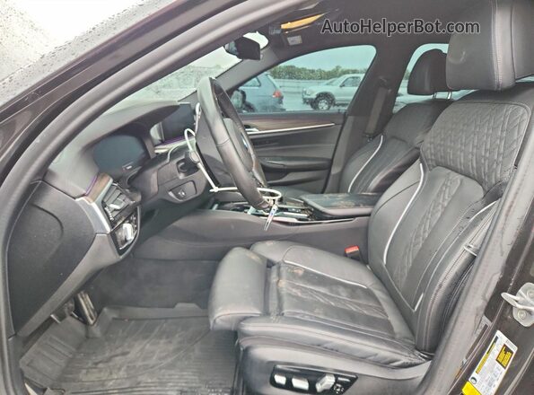 WBAJS3C06LCE19646 2020 BMW 5 SERIES Gray Սալոնի դիմացի տեսք