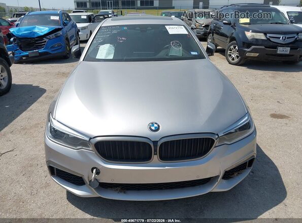WBAJS7C03LCD45481 2020 BMW 5 SERIES Silver წინა ხედი