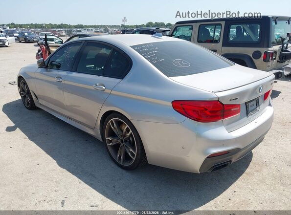 WBAJS7C03LCD45481 2020 BMW 5 SERIES Silver უკანა მარცხენა