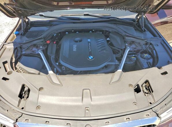 WBAJV6C54JBK07879 2018 BMW 6 SERIES Brown Rear interior view