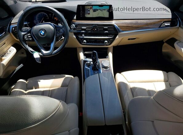 WBAJV6C54JBK07879 2018 BMW 6 SERIES Brown Dashboard view