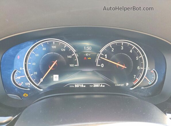 WBAJV6C54JBK07879 2018 BMW 6 SERIES Brown Instrument cluster view