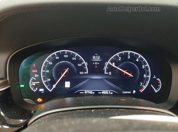 WBAJV6C54KBK08676 2019 BMW 6 SERIES Gray Սարքավորումների վահանակի տեսք