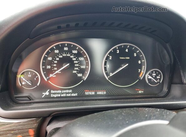 WBAKN9C58GD961905 2016 BMW 5 SERIES Black Vista del cuadro de instrumentos