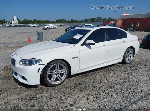 WBAKN9C59GD962514 2016 BMW 5 SERIES White Առջևի ձախ երեք քառորդ տեսարան