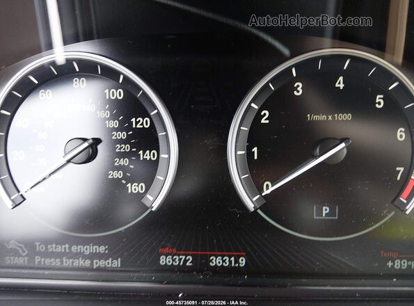 WBAKP9C50GD980569 2016 BMW 5 SERIES Серый Вид задних сидений