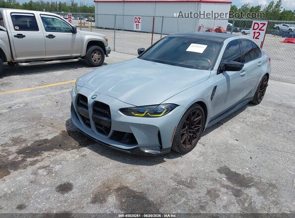 WBS33AY06NFM31308 2022 BMW M3 Серый Передняя левая четверть